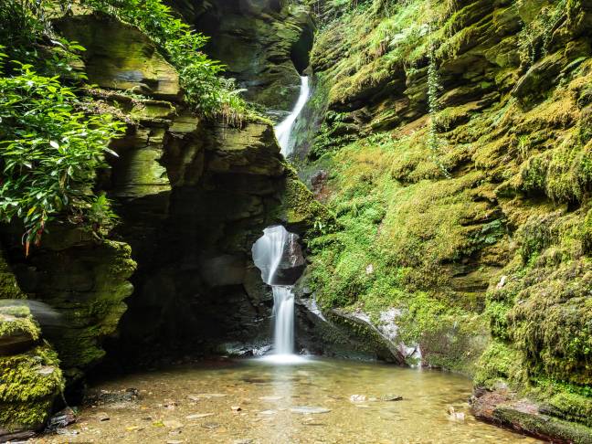 St Nectan's Glen in Cornwall is well and truly one of the UK's hidden gems. Credit: Shutterstock