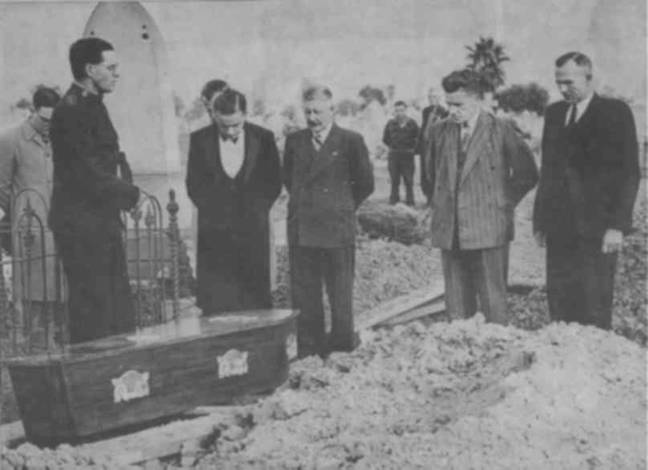 The mystery man was buried with a tombstone reading &quot;Here lies the unknown man who was found at Somerton Beach&quot;. Credit: The Picture Art Collection/Alamy Stock Photo