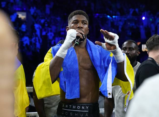 Joshua says he 'let himself down' with his emotional outburst following his defeat to Usyk. Credit: PA Images/Alamy