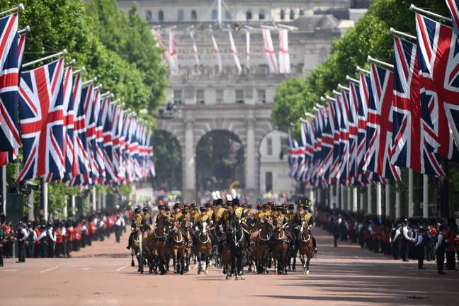The Trooping the Colour. Credit: Alamy