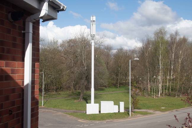 Residents claim they weren't notified about the mast being erected, yet the City of Wolverhampton Council states the proper procedures were followed. Credit: BPM