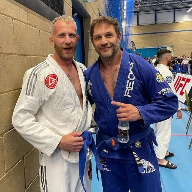 The pair posed for a picture after their hard-fought bout. Credit: Danny Appleton