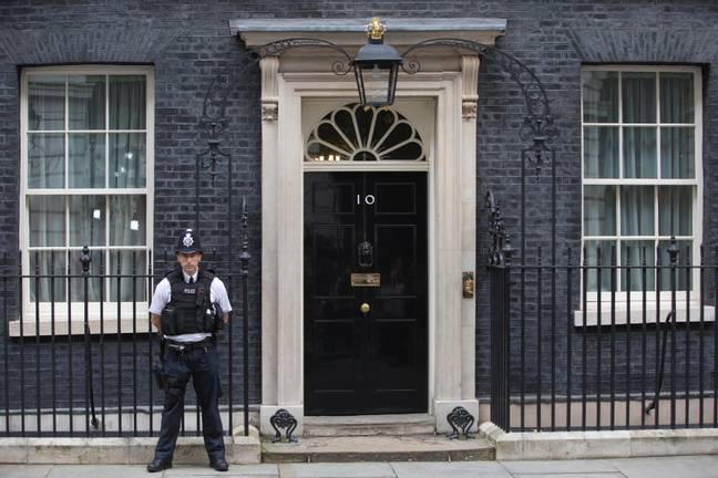 Officer outside 10 Downing Street. Credit: Alamy