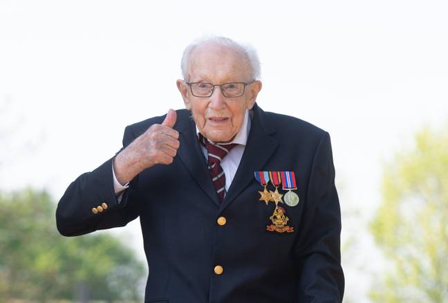 Sir Captain Tom Moore raised over £33 million for the NHS. Credit: PA Images/ Alamy Stock Photo