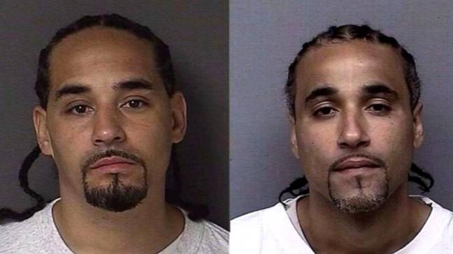 The men are almost completely identical. Credit: Police Handout