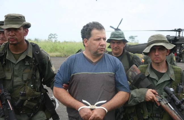 Daniel Rendón Herrera was captured in 2009. Credit: Colombian National Police 