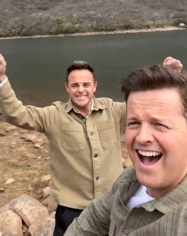 Ant and Dec announced I'm A Celebrity was going to South Africa. Credit: Twitter/@antanddec