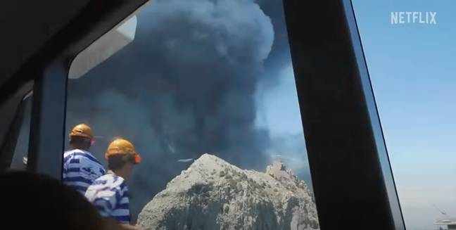 The eruption left 22 dead. Credit: Netflix