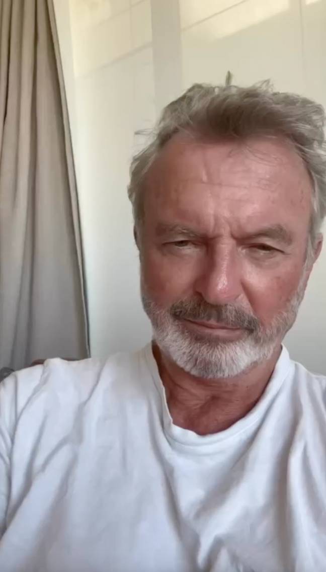 Sam Neill confirmed he's in remission. Credit: Instagram/Sam Neill