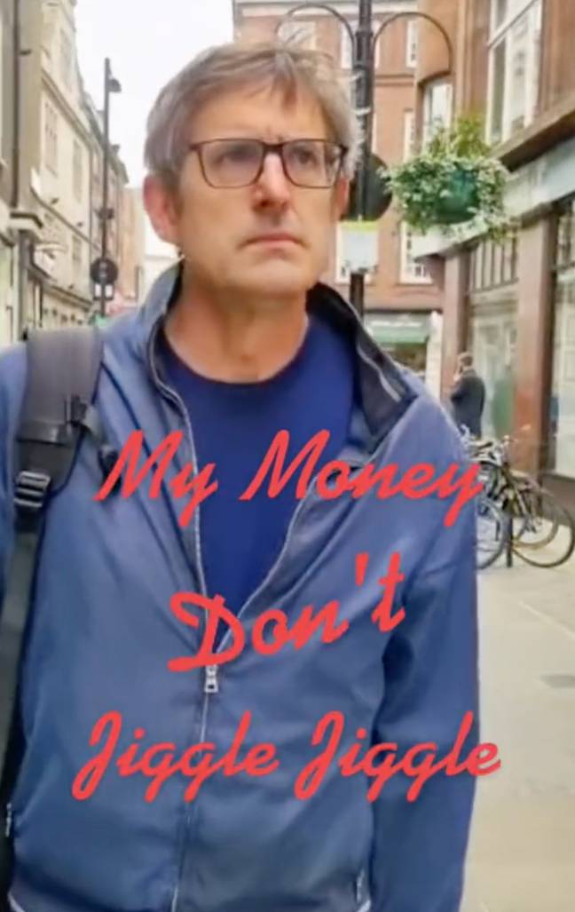He shared a video for his rap My Money Don’t Jiggle Jiggle. Credit: @officiallouistheroux/TikTok