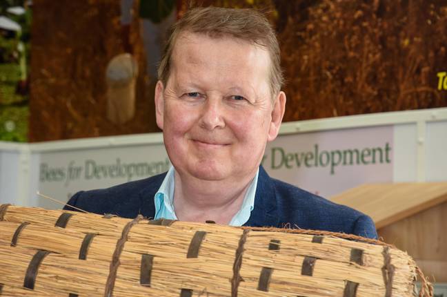 Bill Turnbull at the Chelsea Flower Show in 2018. Credit: michael melia / Alamy Stock Photo