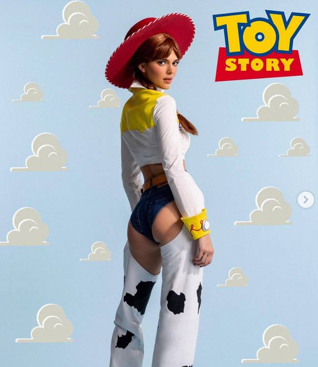 Kendall wore a Toy Story inspired costume. Credit: Instagram/Kendall Jenner 