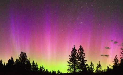 The G-1 geomagnetic storm caused auroras in a number of northern US states. Credit: Rocky Raybell/SpaceWeather.com