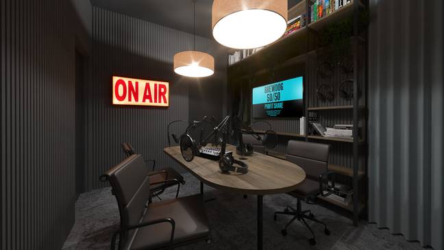 Record your own podcast in the space's studio Credit: BrewDog