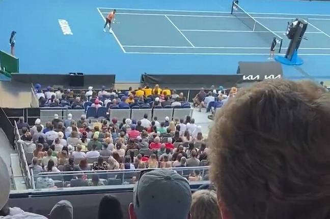 Tennis/hot dog enthusiasts on social media are kicking off over anything but the weekend's Austrian open matches. Credit: @joshgarlepp/Twitter