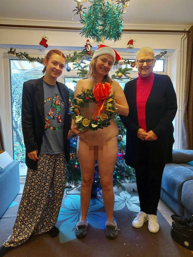 Helen's teenage daughter and her mum are totally accepting of her lifestyle. Credit: Caters