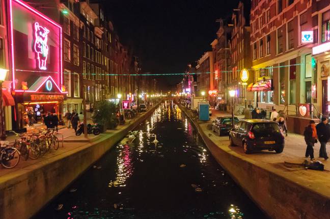 Amsterdam's famous red light district. Credit: Stephen Barnes/Netherlands/Alamy