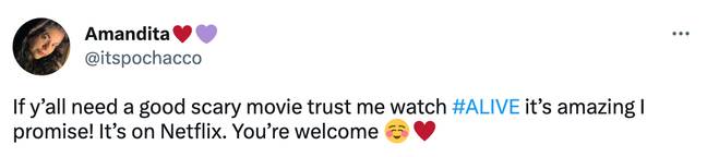 이 영화는 대부분 긍정적인 평가를 받았습니다. 크레딧: Twitter/@itspochacco