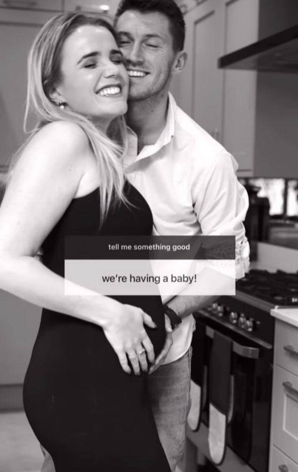 The announcement that the couple were expecting came in September last year. Credit: Emily Clarkson/Instagram
