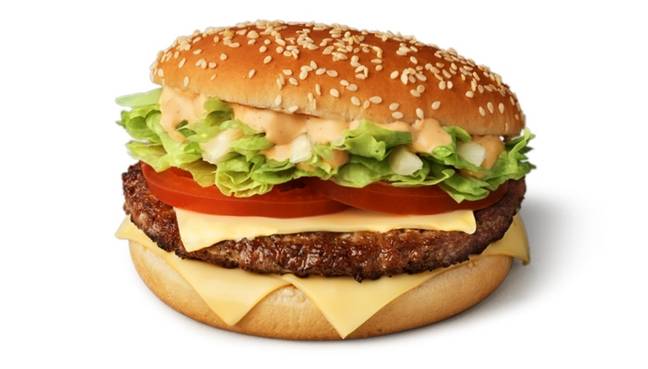 The legendary Big Tasty burger. Credit: McDonald's