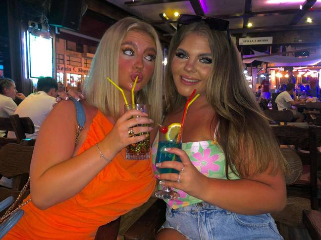 Ruby was on holiday in Ayia Napa with her sister, Macey, to celebrate her uncle and aunt getting married when the incident unfolded. Credit: SWNS