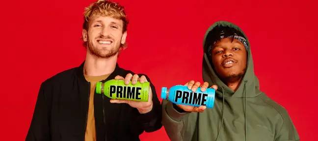 The drink comes from YouTubers Logan Paul and KSI. Credit: Prime