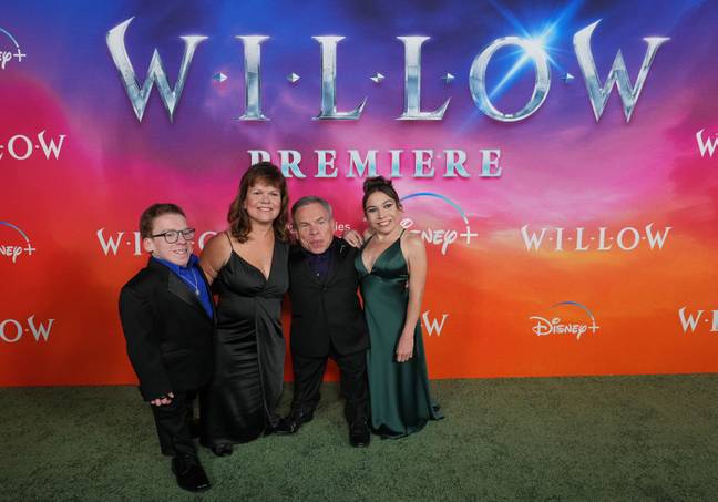 Warwick Davis at the premiere of Willow. Credit:  Sipa US / Alamy Stock Photo