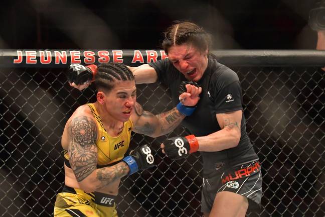 UFC fighter Lauren Murphy suffered a brutal loss after her bloodied face left her looking unrecognisable. Credit: Px Images / Alamy Stock Photo