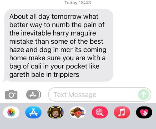 UK drug dealers are sending their customers 'World Cup discount' texts and they've gone viral on social media. Credit: Twitter