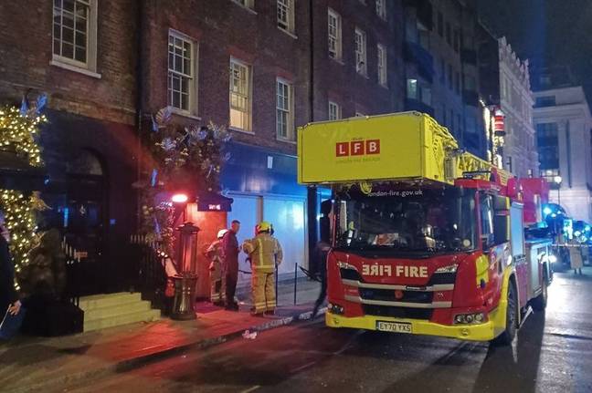 Three hundred people were evacuated by staff. Credit: London Fire Brigade