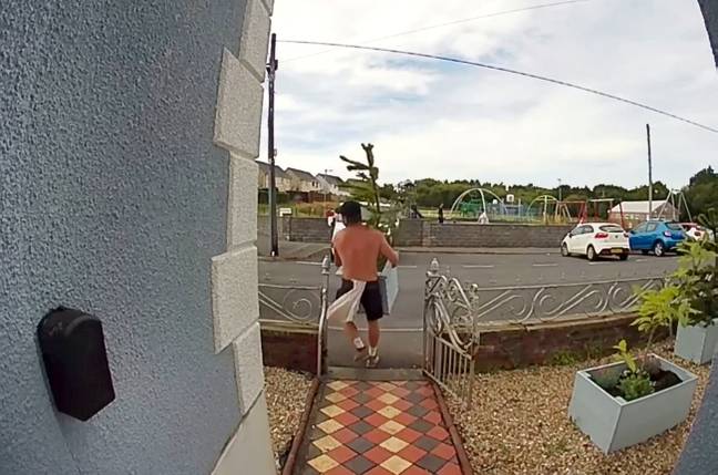 The man was caught stealing the plant on a doorbell camera. Credit: Gemma Brady/SWNS