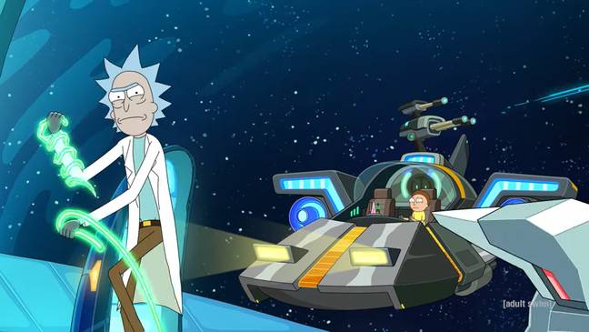 Rick and Morty are back in action next month. Credit: Adult Swim