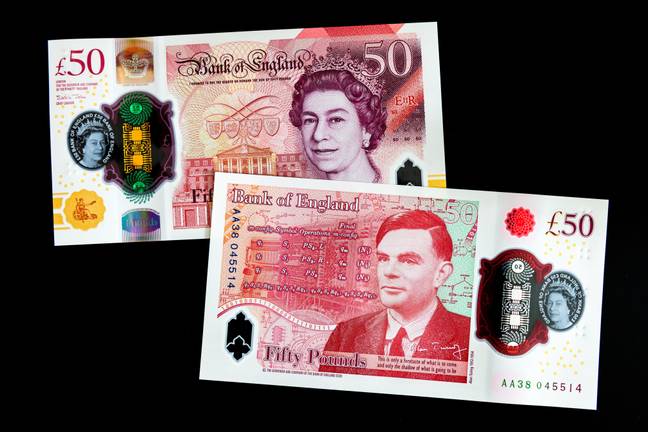 If you ever actually see a £50 make sure it's got Alan Turing's face on it. Credit: Malcolm Haines / Alamy Stock Photo