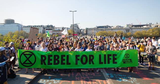 Extinction Rebellion 'quit' protesting as their New Year's resolution. Credit: Zefrog / Alamy Stock Photo