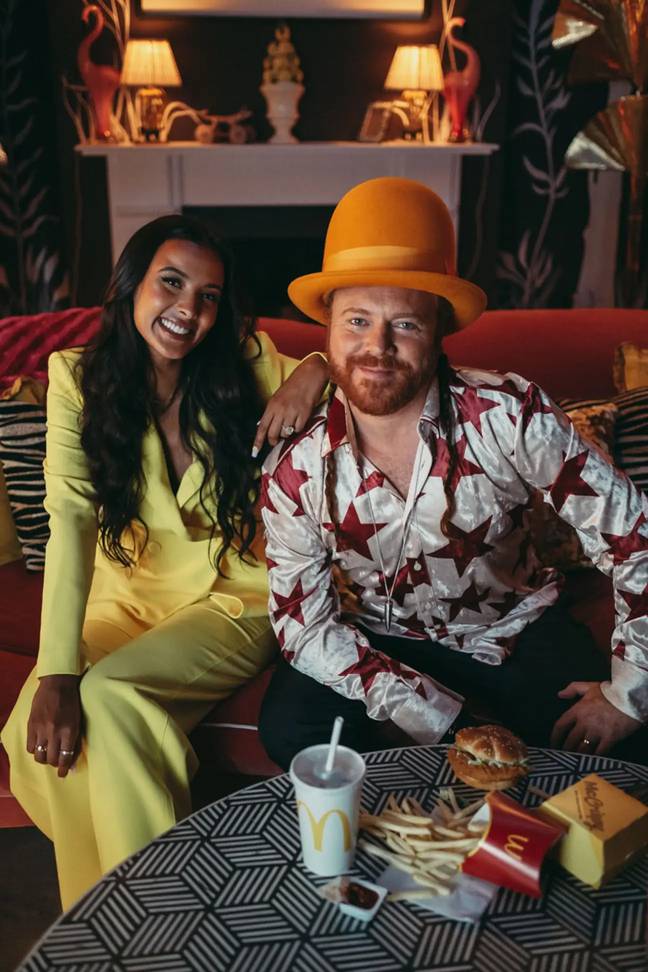 The new face of the burger is none other than Maya Jama and Keith Lemon. Credit: McDonald's