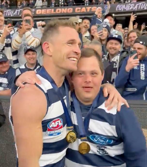 Selwood and Moorfoot. Credit: AFL/Twitter