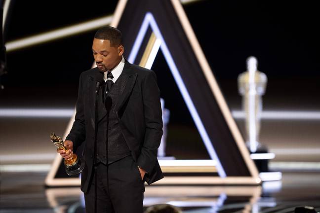 Will Smith apologised to the Academy while accepting his Oscar. Credit: Alamy