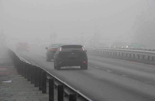 Experts recommend to avoid driving in freezing fog if possible. Credit: Maureen McLean/Alamy Stock Photo