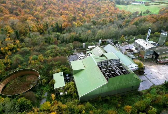 Animals infected with Mad Cow Disease were taken here to be destroyed, but traces of the disease contaminate the surrounding area. Credit: SWNS