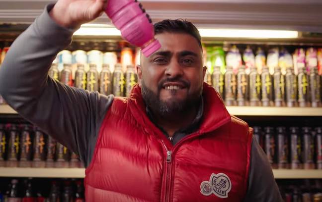 One father paid £1,000 to get his hands on some Prime energy drink. Credit: Wakey Wines official/ YouTube