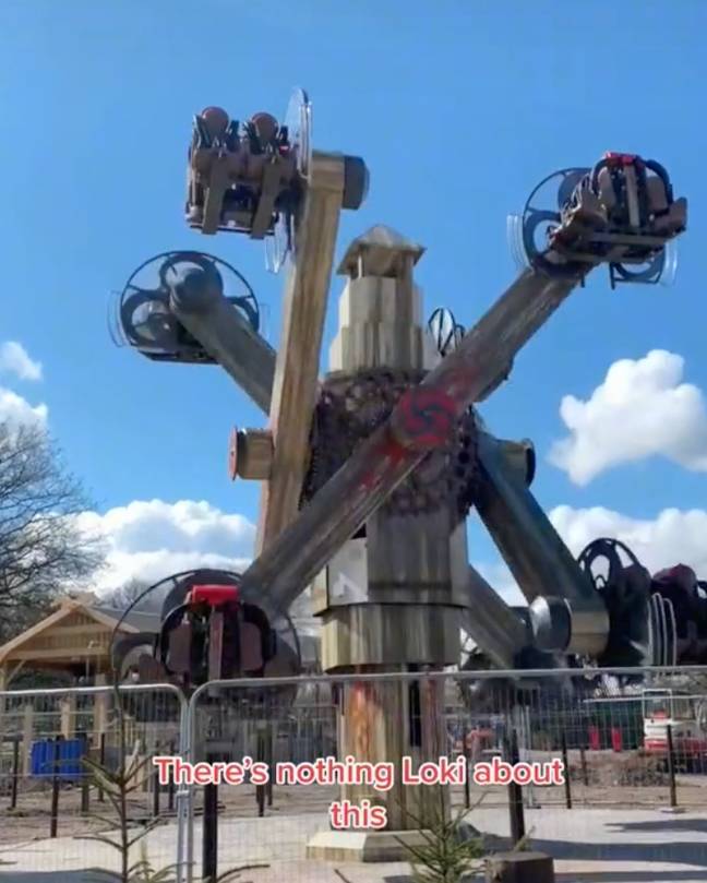 Fans were left baffled by the ride. Credit: TikTok/@drayton_manor