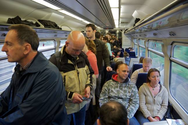 The Redditer couldn't find another seat anywhere in the carriage. Credit: Alamy