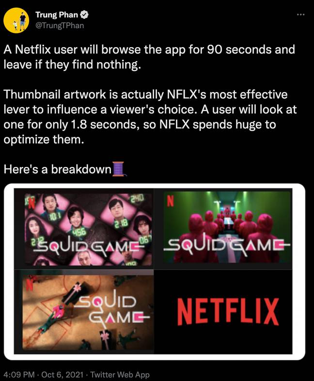 According to Nile, Netflix doesn't collect personal information like how old you are, your gender or your sexuality. Credit: @TrungTPhan/Twitter