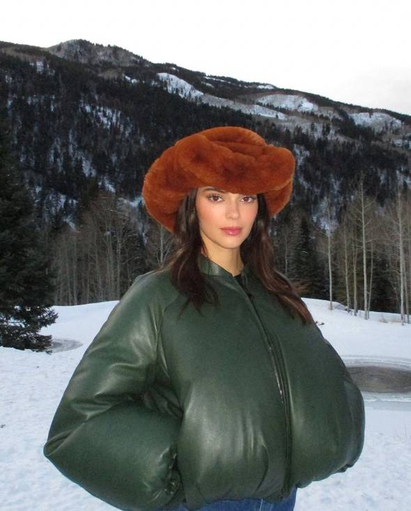 Jenner's jacket has been described as looking like 'testicles'. Credit: @kendalljenner/ Instagram