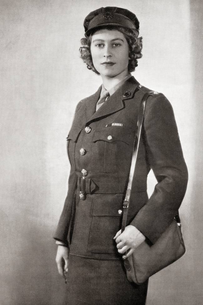 The future Queen Elizabeth II in her Auxiliary Territorial Service uniform. Credit: Classic Image / Alamy Stock Photo