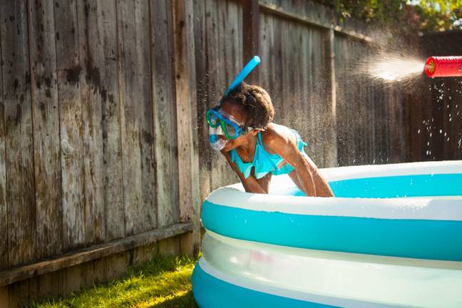 It's crucial that paddling pool water is emptied every day. Credit: Alamy