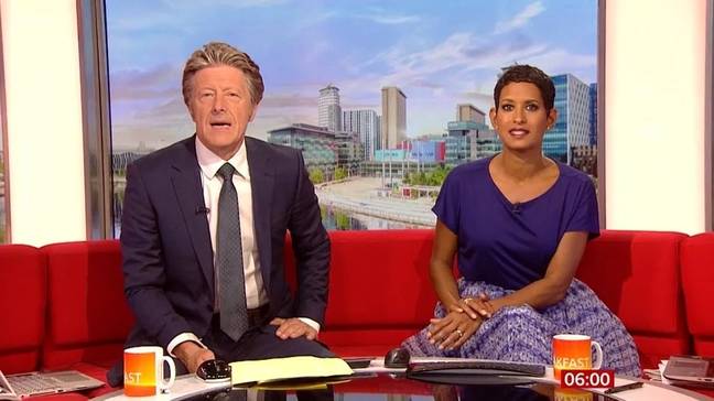 Charlie Stayt and Naga Munchetty on BBC Breakfast. Credit: BBC