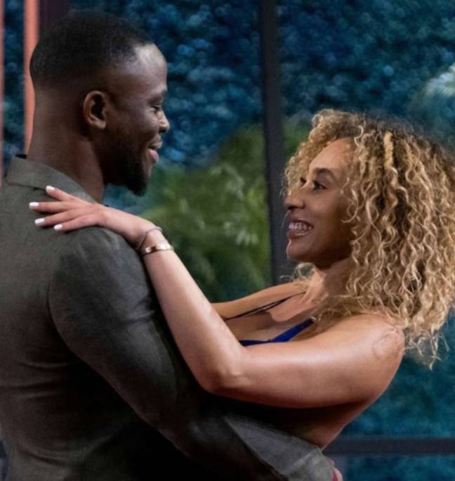 SK Alagbada and Raven Ross met on season 3 of Love Is Blind but are sadly no longer together. Credit: Netflix
