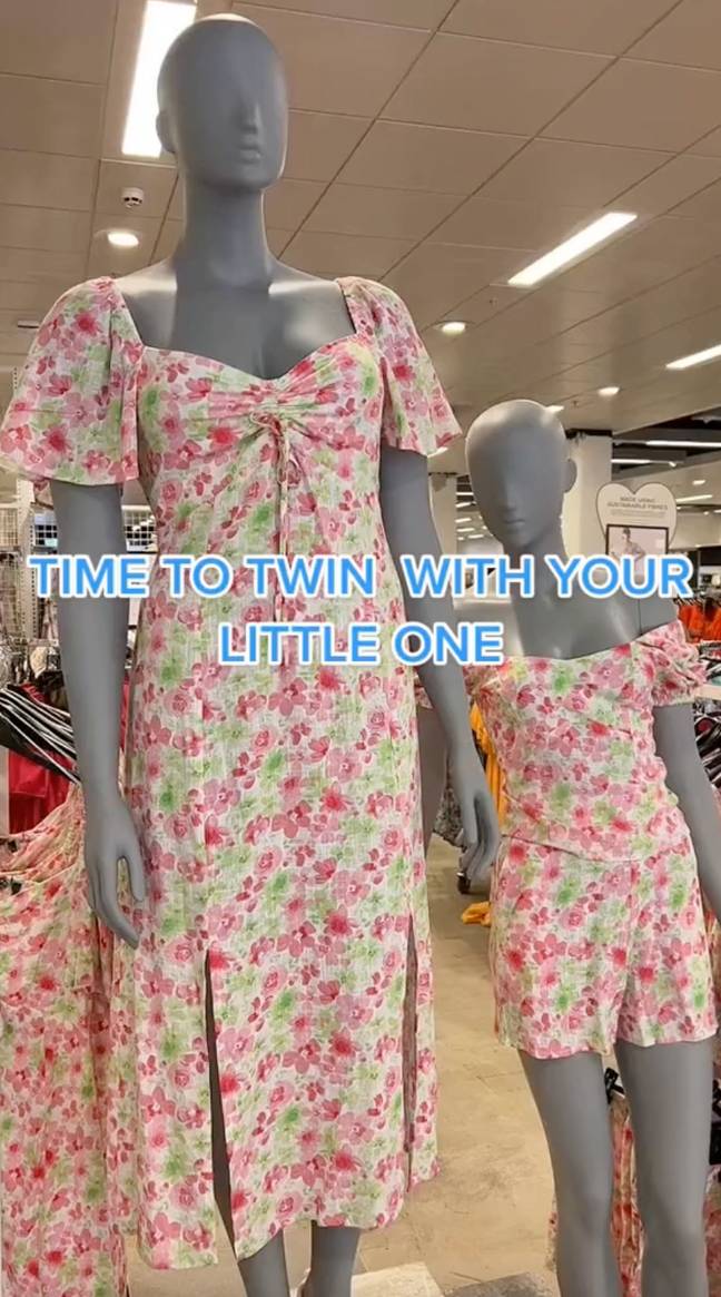People were far from happy about the matching dresses. Credit: TikTok/@primark