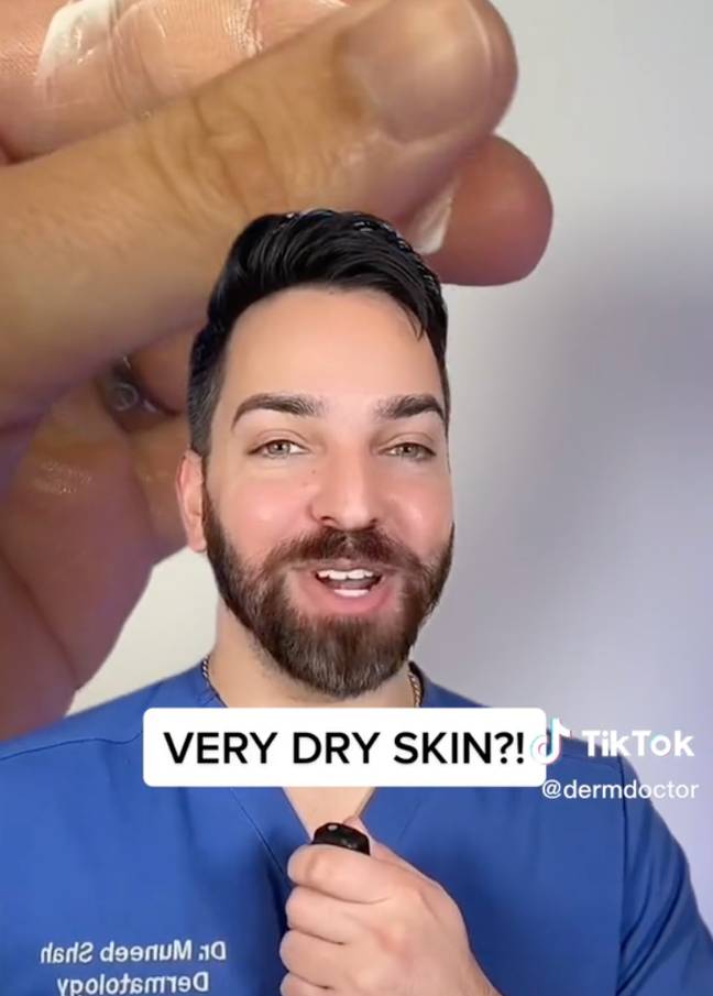 Shah regularly shares skincare tips online. Credit: TikTok/@dermdoctor